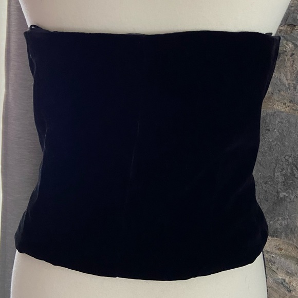 Burberrys velvet silk vintage corset black - Picture 5 of 7